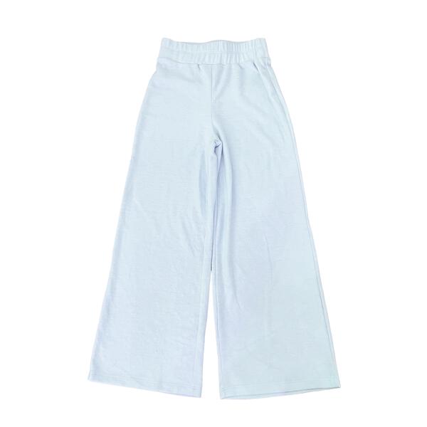 Tweenstyle By Stoopher- Soft Hacci Wide Leg Pant - Baby Blue