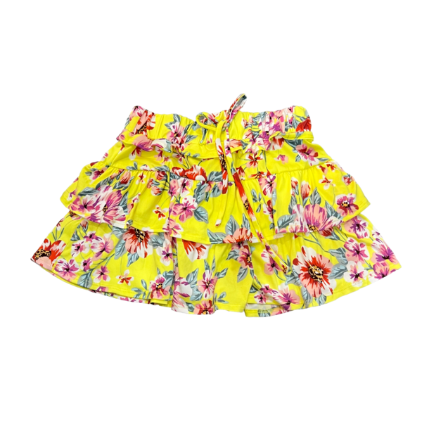 Tweenstyle By Stoopher - Yellow Floral Skirt