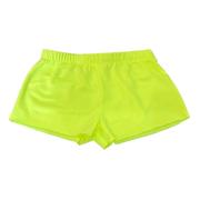 Tweenstyle By Stoopher -  Neon Yellow Raw Edge Shorts