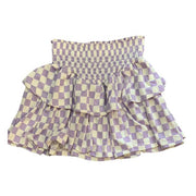 Tweenstyle By Stoopher - Lavender Check Smocked Skirt