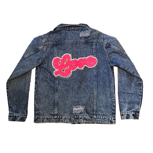 Tweenstyle By Stoopher - Denim Jacket With Love Appliqué