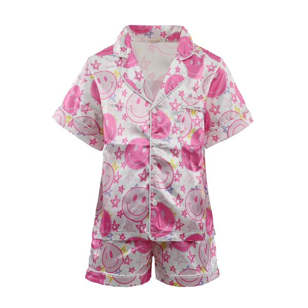 Tweenstyle By Stoopher - Happy Stars Silky Loungewear Set