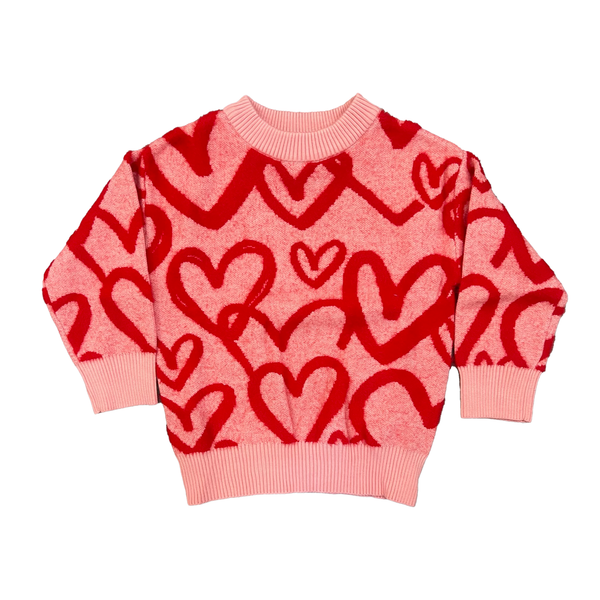 Tweenstyle By Stoopher - Big Hearts Crewneck Sweater