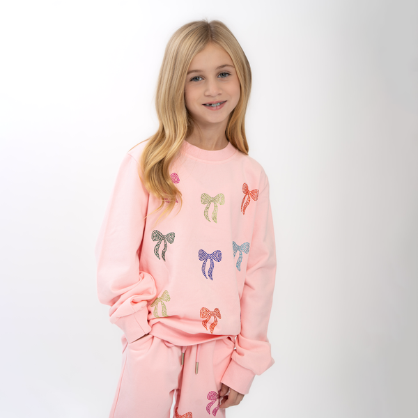 Tweenstyle By Stoopher  - Sparkle Bow Sweatsuit