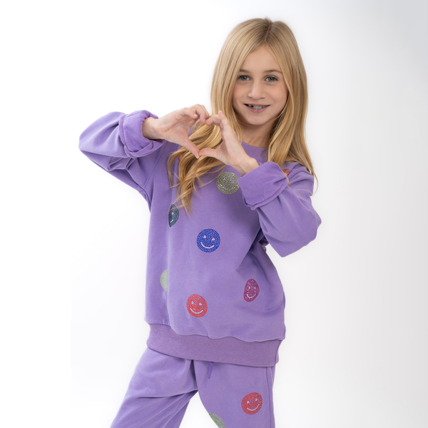 Tweenstyle By Stoopher - Sparkle Smiley Sweatsuit