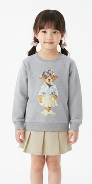 Tweenstyle By Stoopher - Preppy Bear Crewneck Sweatshirt