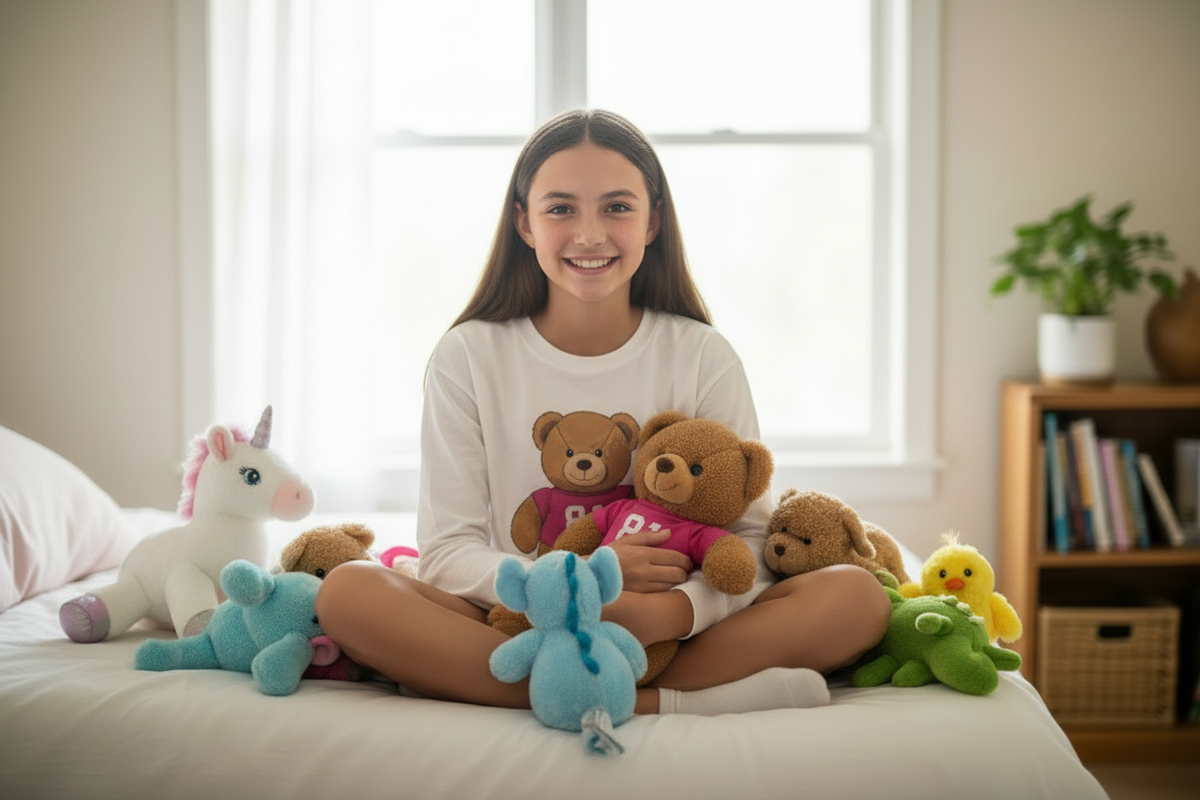 Tweenstyle By Stoopher - Long Sleeve Boxy Tee - Teddy