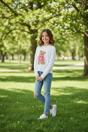 Tweenstyle By Stoopher - Long Sleeve Boxy Tee - Teddy