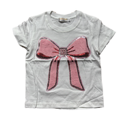 Tweenstyle By Stoopher - Chenille Bow Tee - White