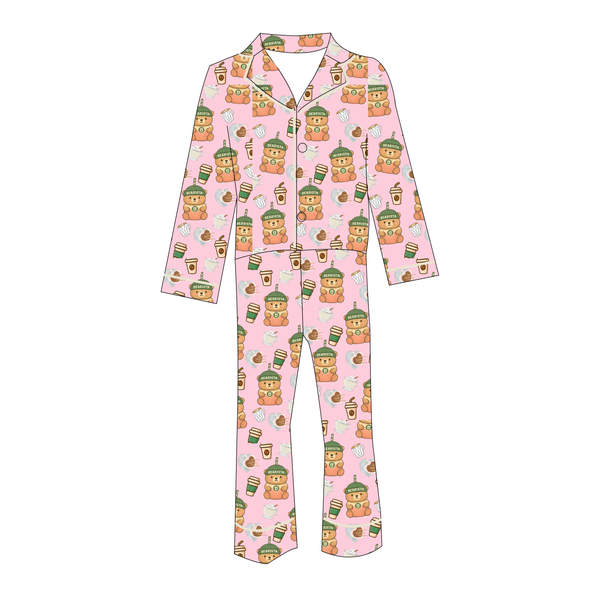Tweenstyle By Stoopher - Bearista Silky Loungewear Pants Set