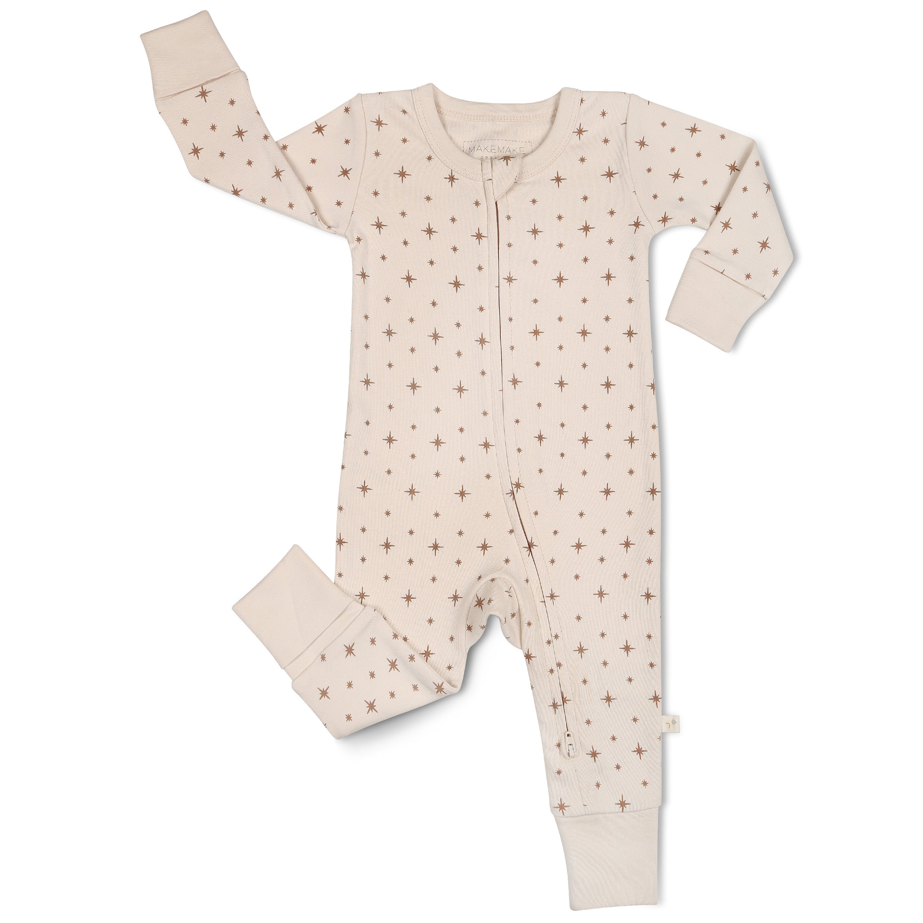 Organic 2-way Zip Romper - North Star