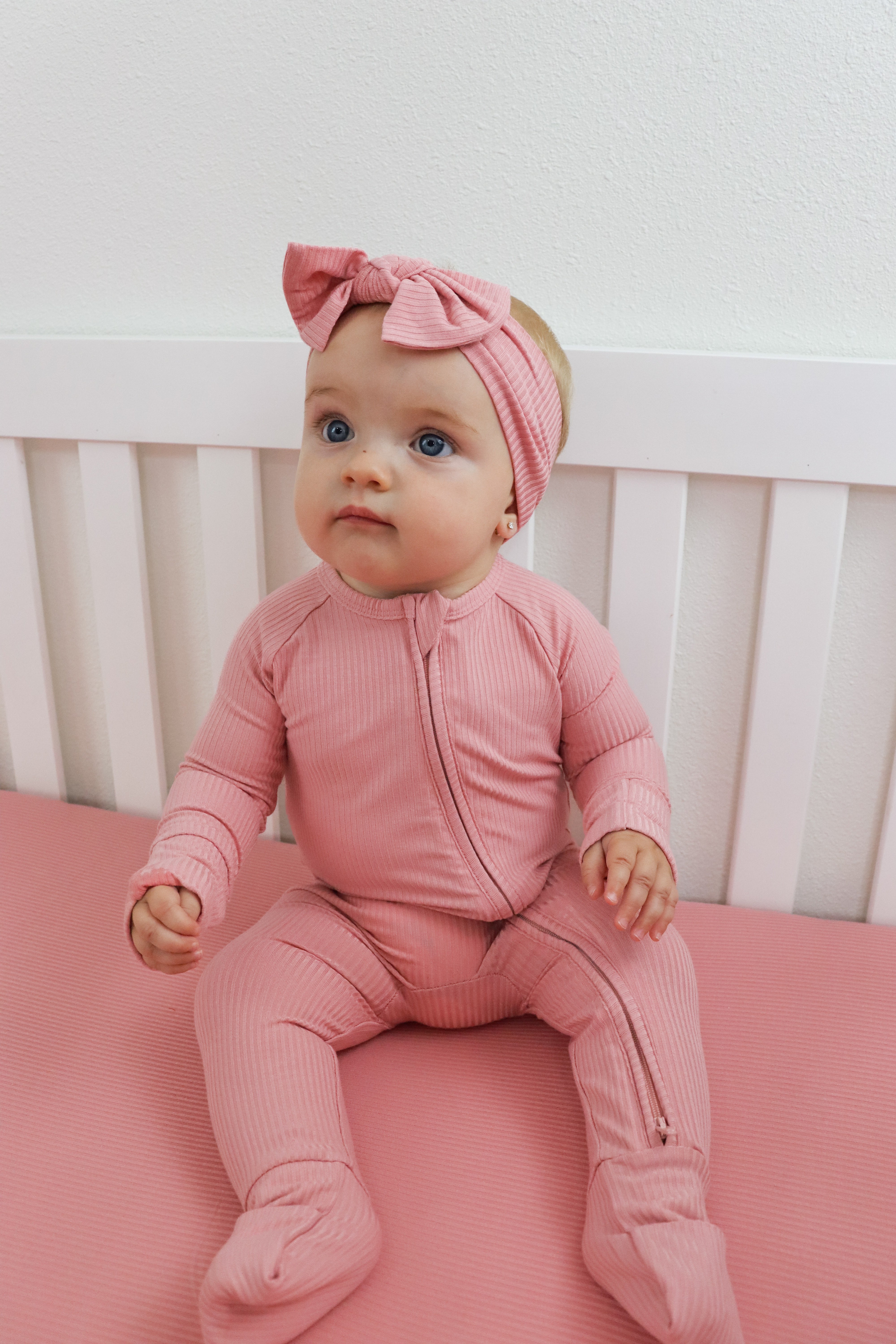 Mauve Rib Dream Romper