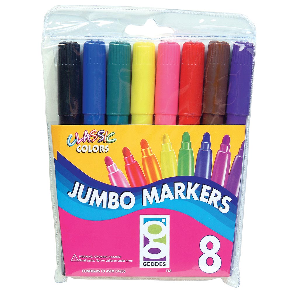 8 Ct. Jumbo Markers - 12 Marker Sets Per Box