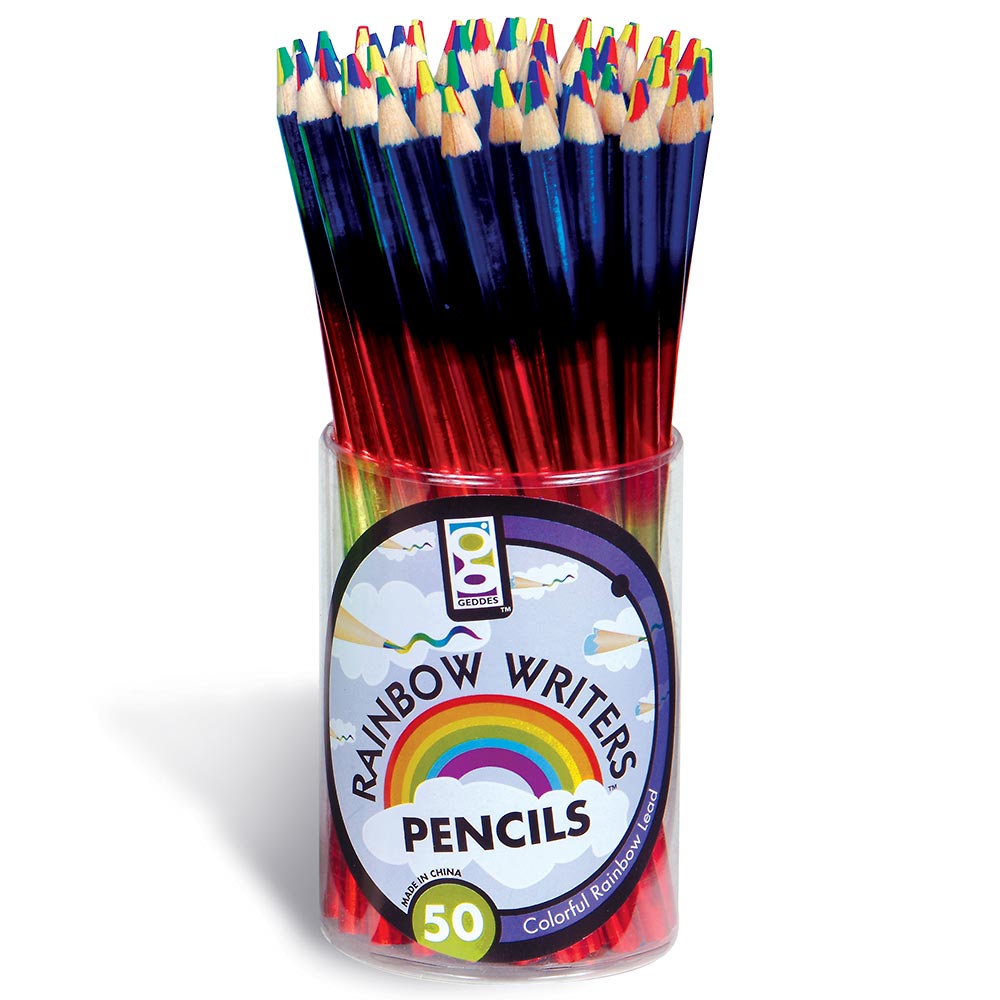 Rainbow Writer Pencils - 50 Per Tub