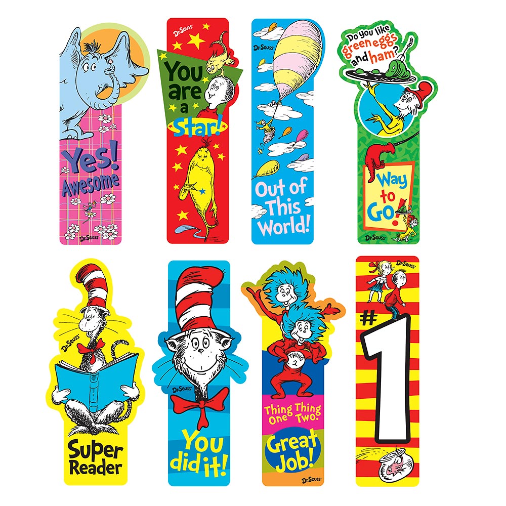Dr. Seuss™ Incentive Bookmarks - 50 Per Bag