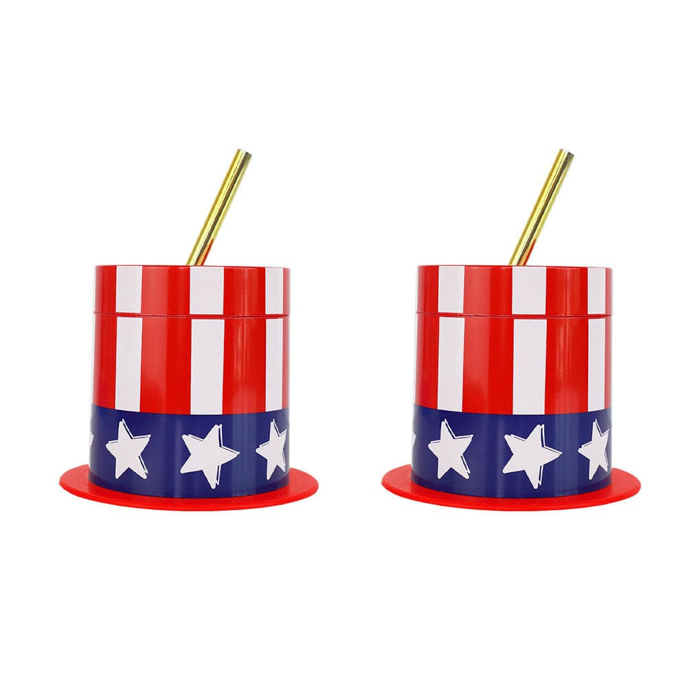 Hats Off To The Usa Patriotic Sippers (set Of 2)