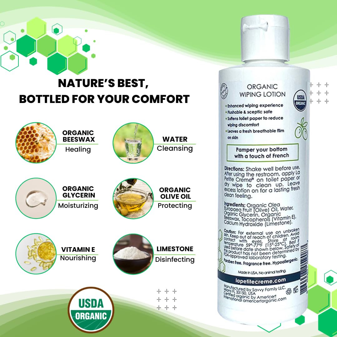 Organic Wiping Lotion For Adults
