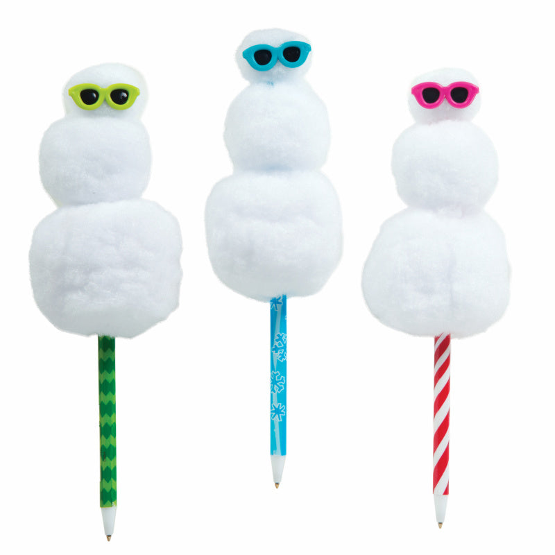 Squishy Snowman Pens - 12 Per Display