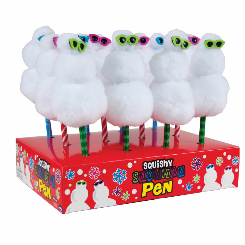 Squishy Snowman Pens - 12 Per Display