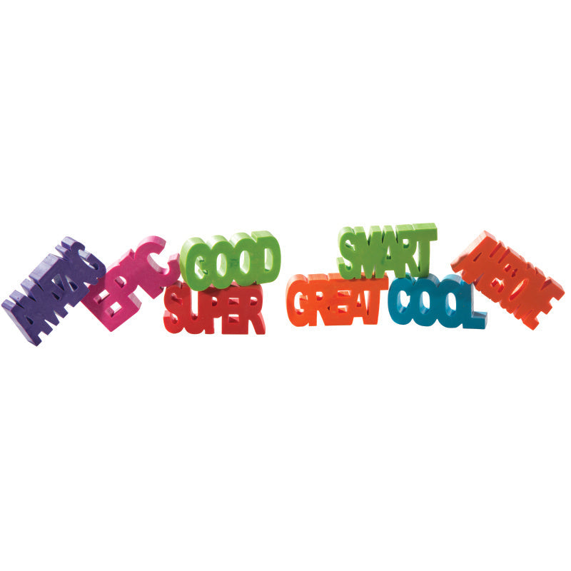 Positive Attitude Erasers - 24 Per Bag