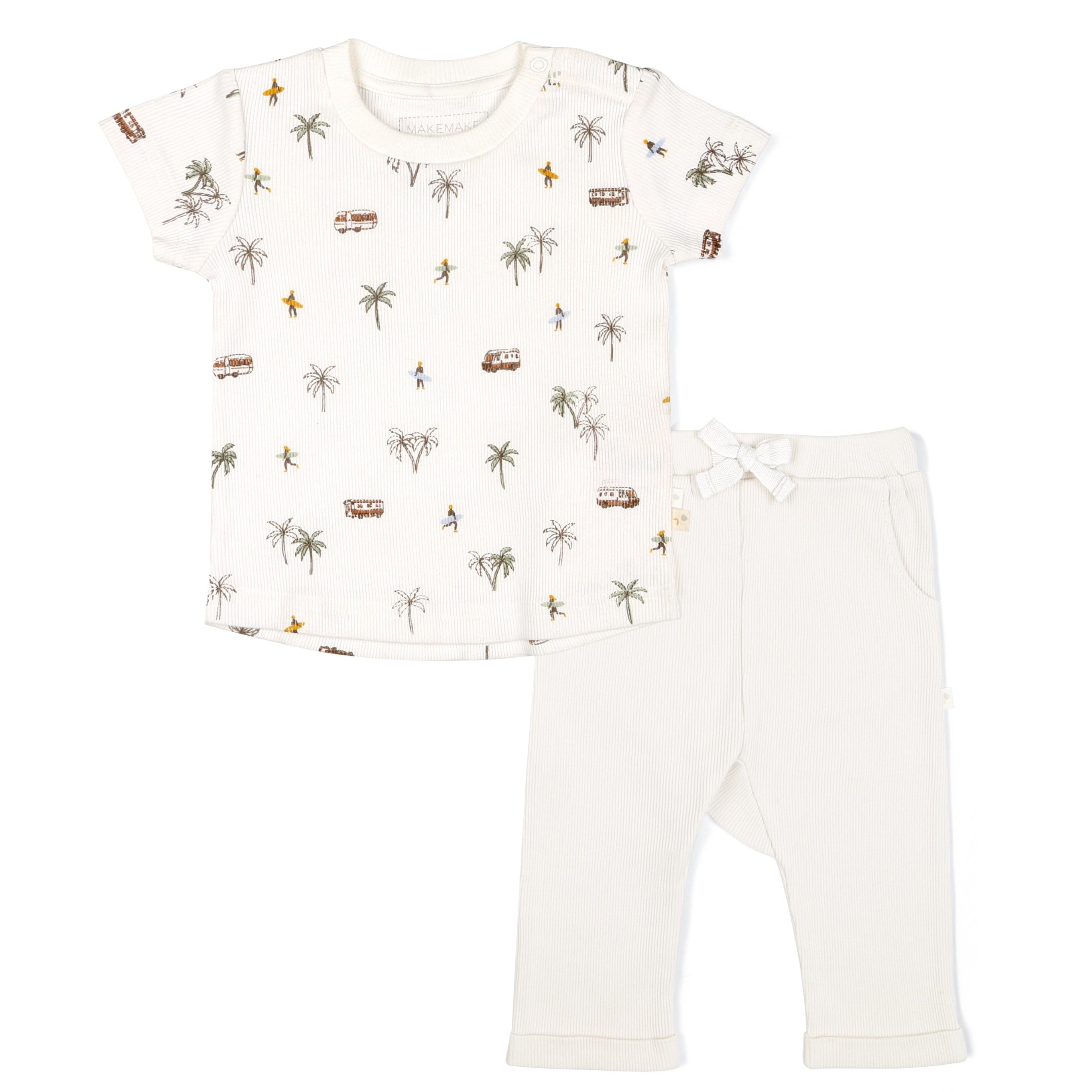 Organic Tee & Pants Set - Malibu