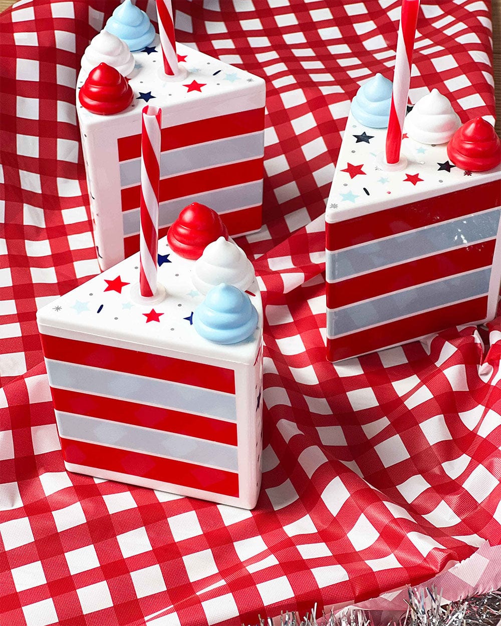 Stars & Sips Patriotic Cake Sippers (set Of 6)
