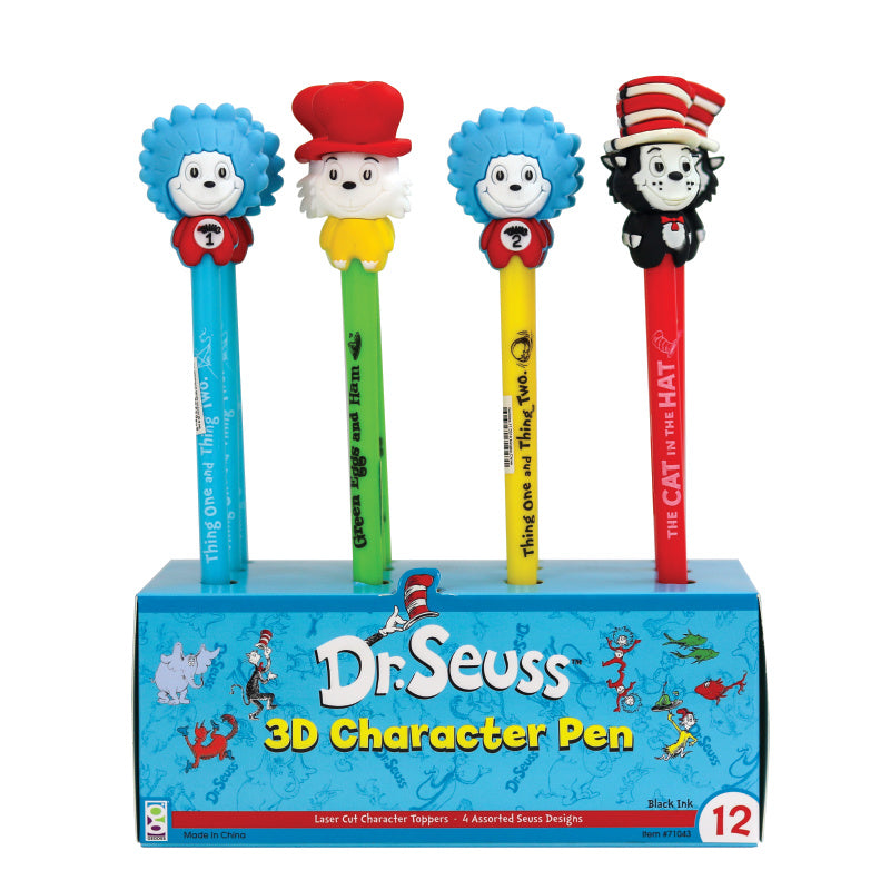 Dr. Seuss™ 3d Character Pens - 12 Per Display