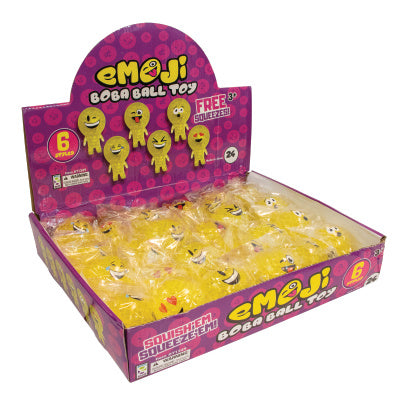 Emoji Boba Ball Toy - 24 Per Display