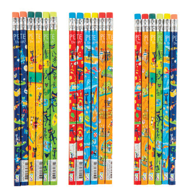Pete The Cat Pencils - 36 Per Pack