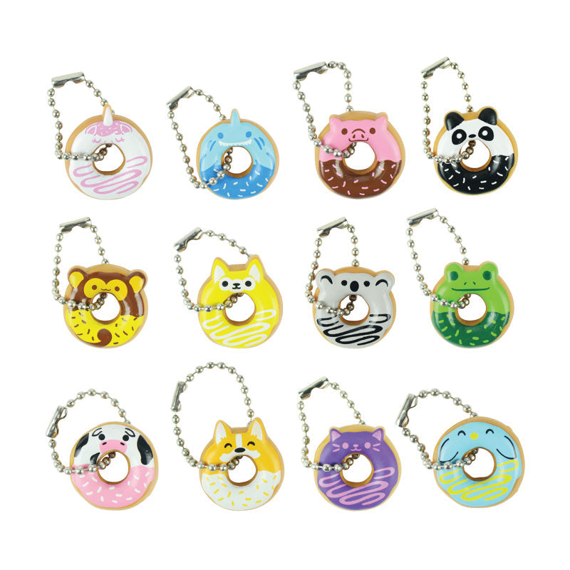 I Love Donuts: Animals Keychain Necklace Assortment - 100 Per Bag