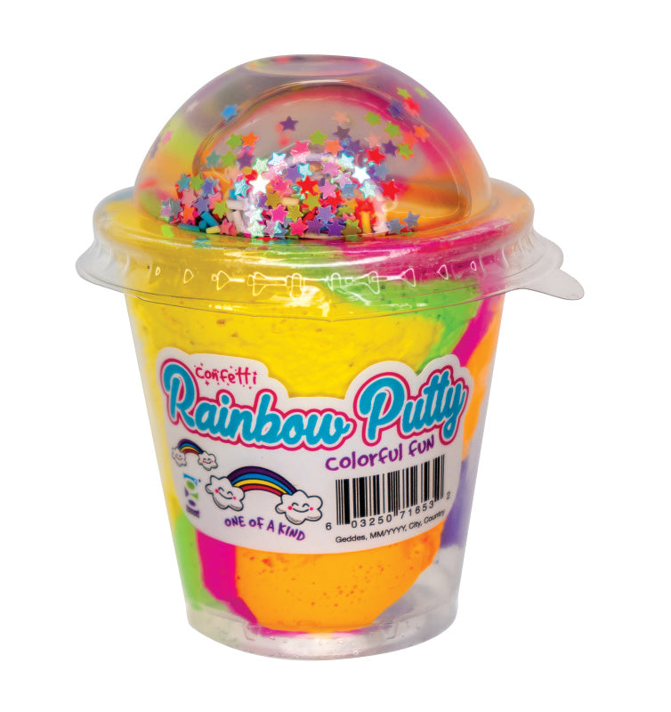 Confetti Rainbow Putty - 12 Per Display