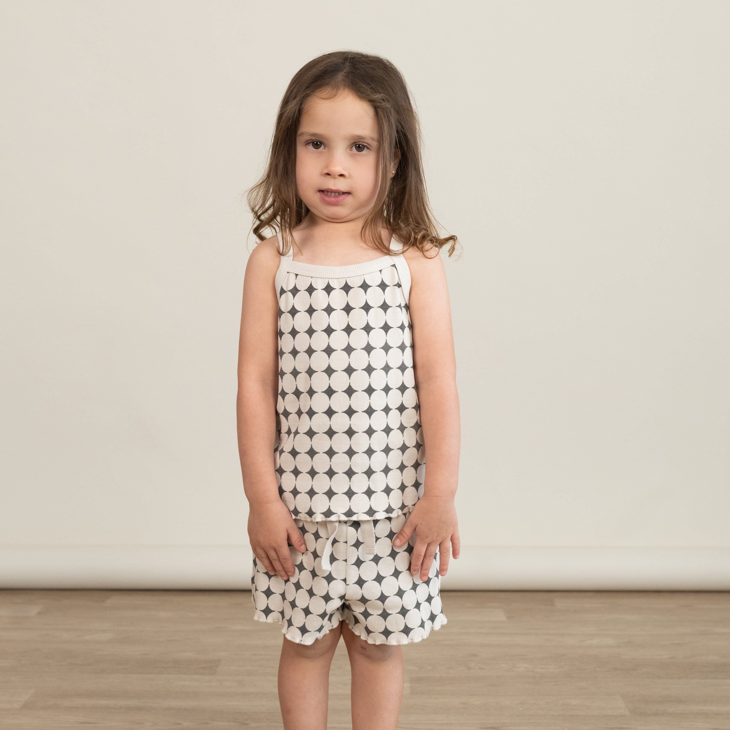Organic Spaghetti Top & Short Set - Mod Dots