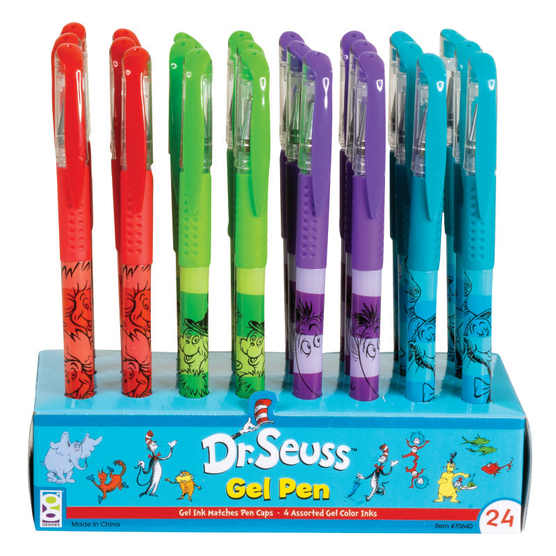 Dr. Seuss™ Grip Gel Pens - 24 Per Display