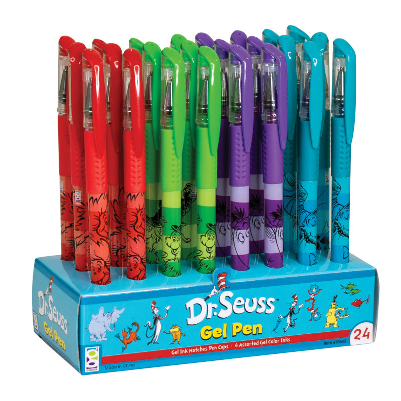 Dr. Seuss™ Grip Gel Pens - 24 Per Display