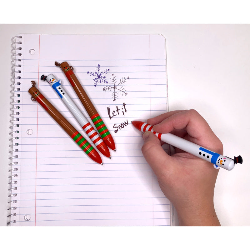 Holiday 2-color Pens - 12 Pens Per Display