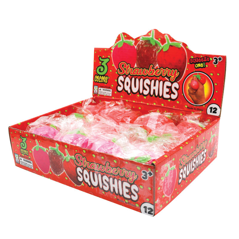 Strawberry Squishies - 12 Per Display