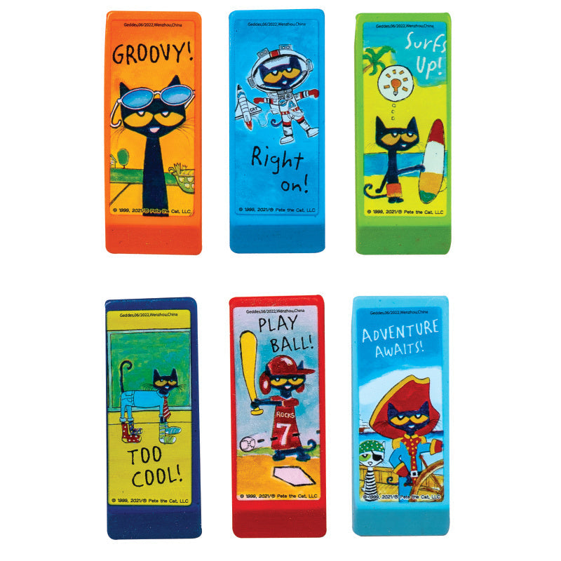 Pete The Cat Beveled Eraser - 24 Per Box