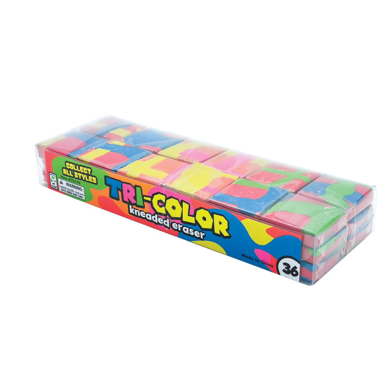 Tri-color Kneaded Eraser - 36 Per Display