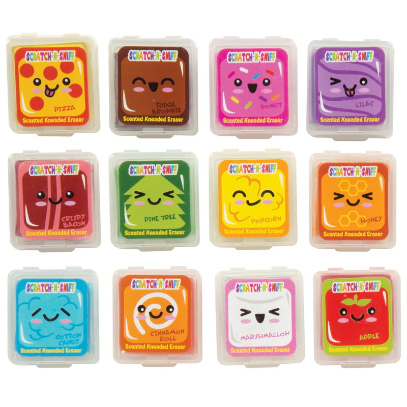 Wacky Whiffs Scented Kneaded Erasers - 72 Per Display