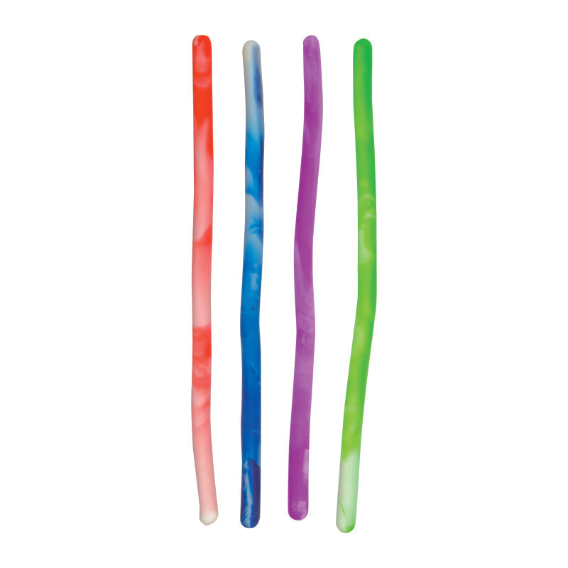 Tie Dye Noodles Fidget Toy - 12 Per Bag