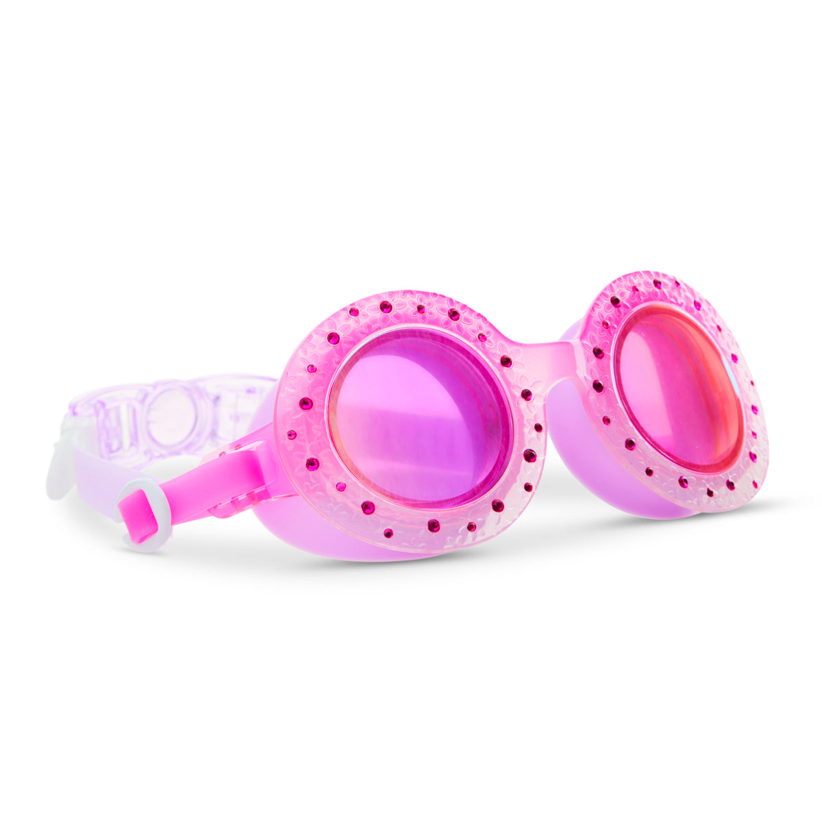 Blush Begonia Budding Flowers Girl Kids' Swim Goggles