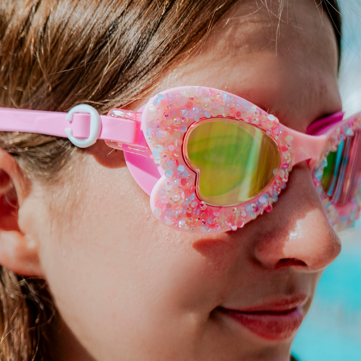 Blushing Butterfly Kids' Swim Goggles