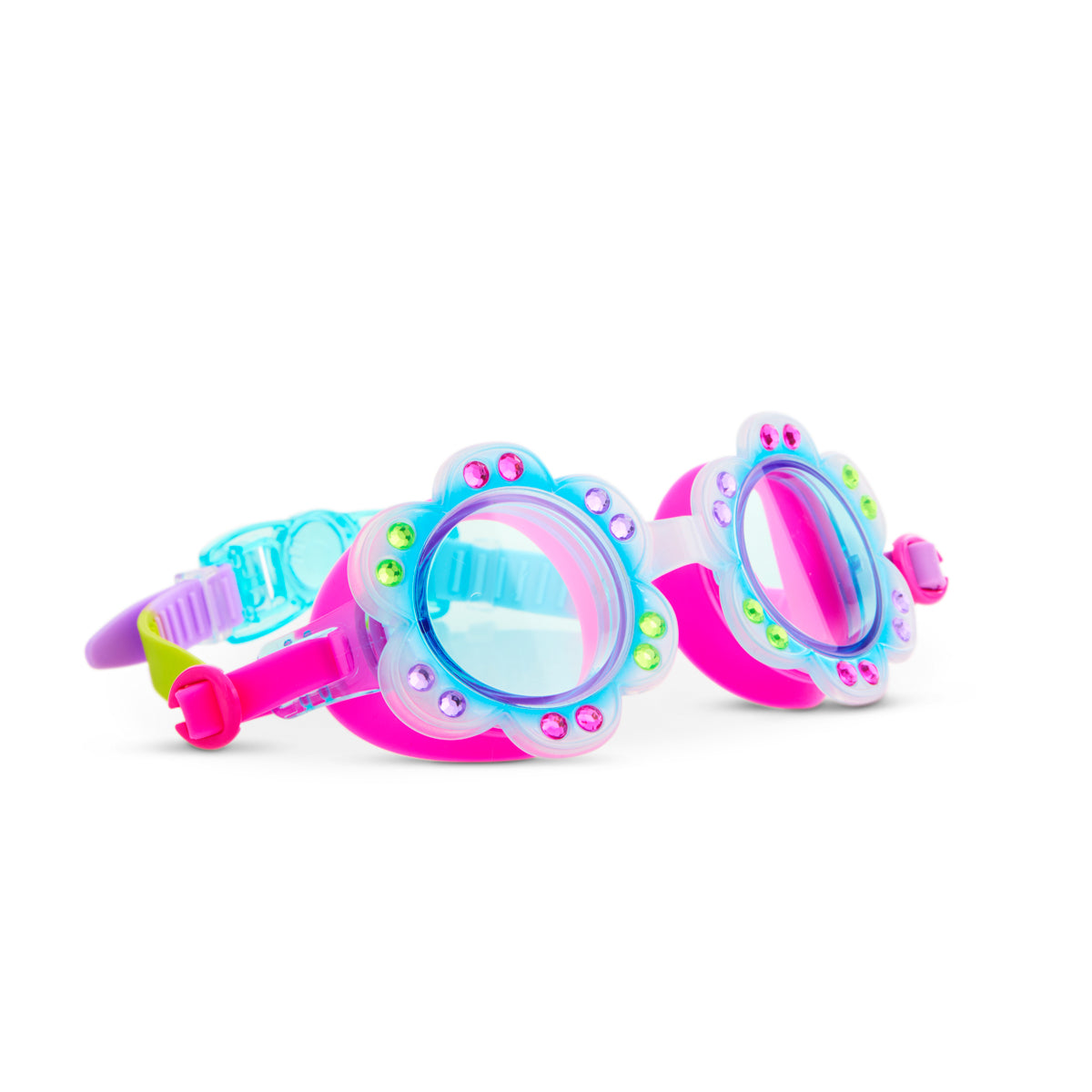 Blossom Blue Petals Girl Kids' Swim Goggles