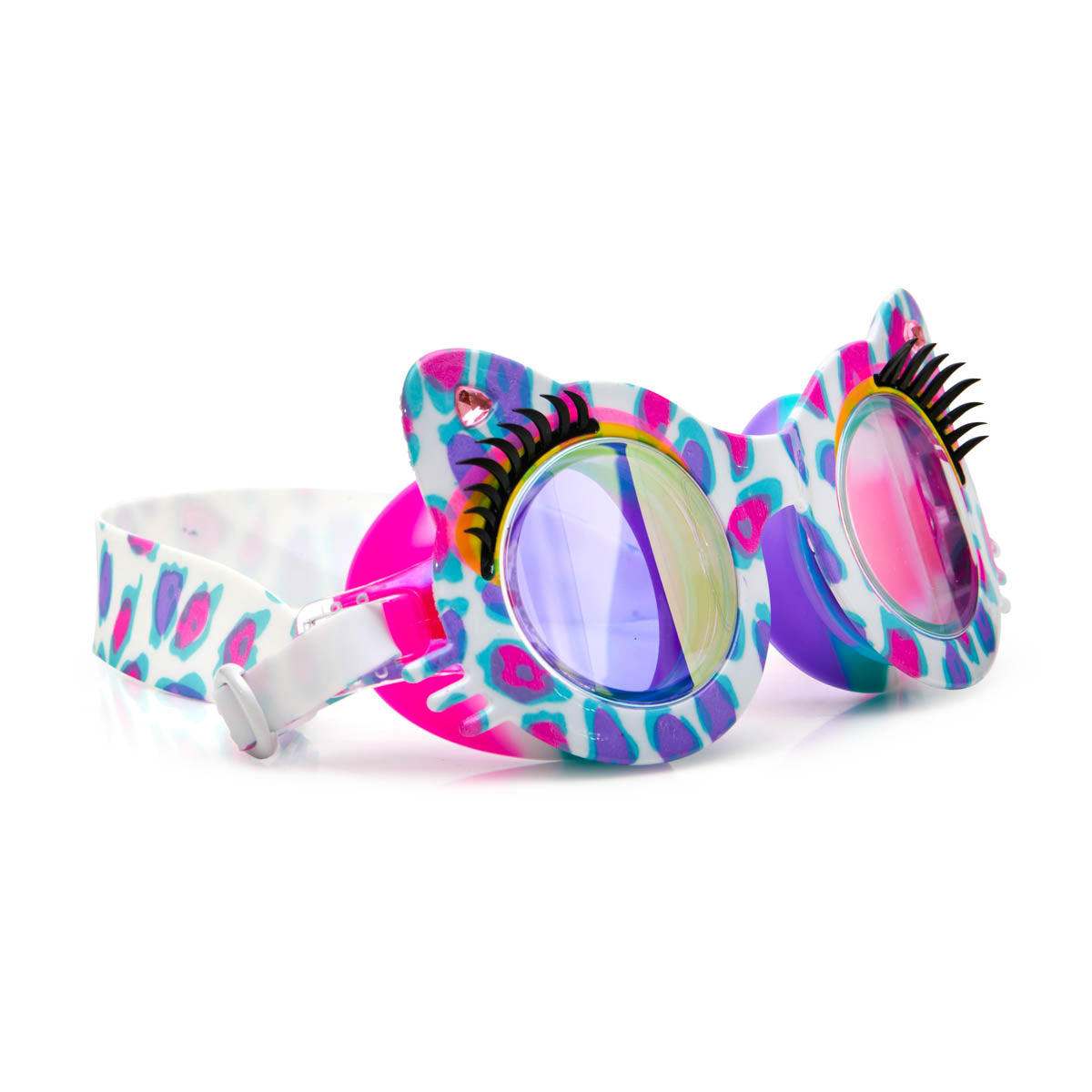 Purple Patches Savvy Cat Kids' Swim Goggles