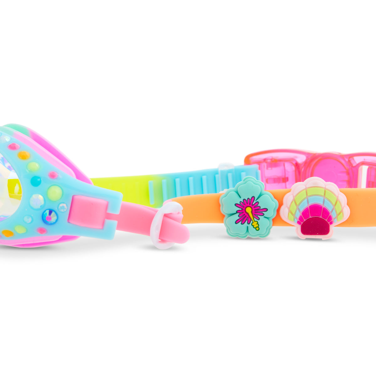 Barrier Reef Blue Tropical Getaway Girl Kids' Swim Goggles