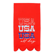Usa All Day Patriotic Cotton Tea Towel