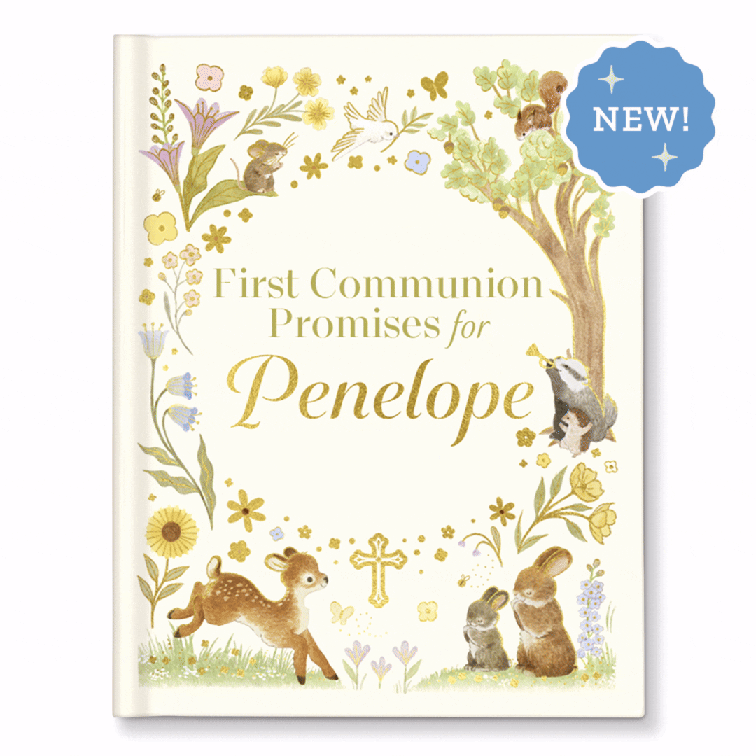 Promises for My First Communion Personalized Book Gold Foil Edition