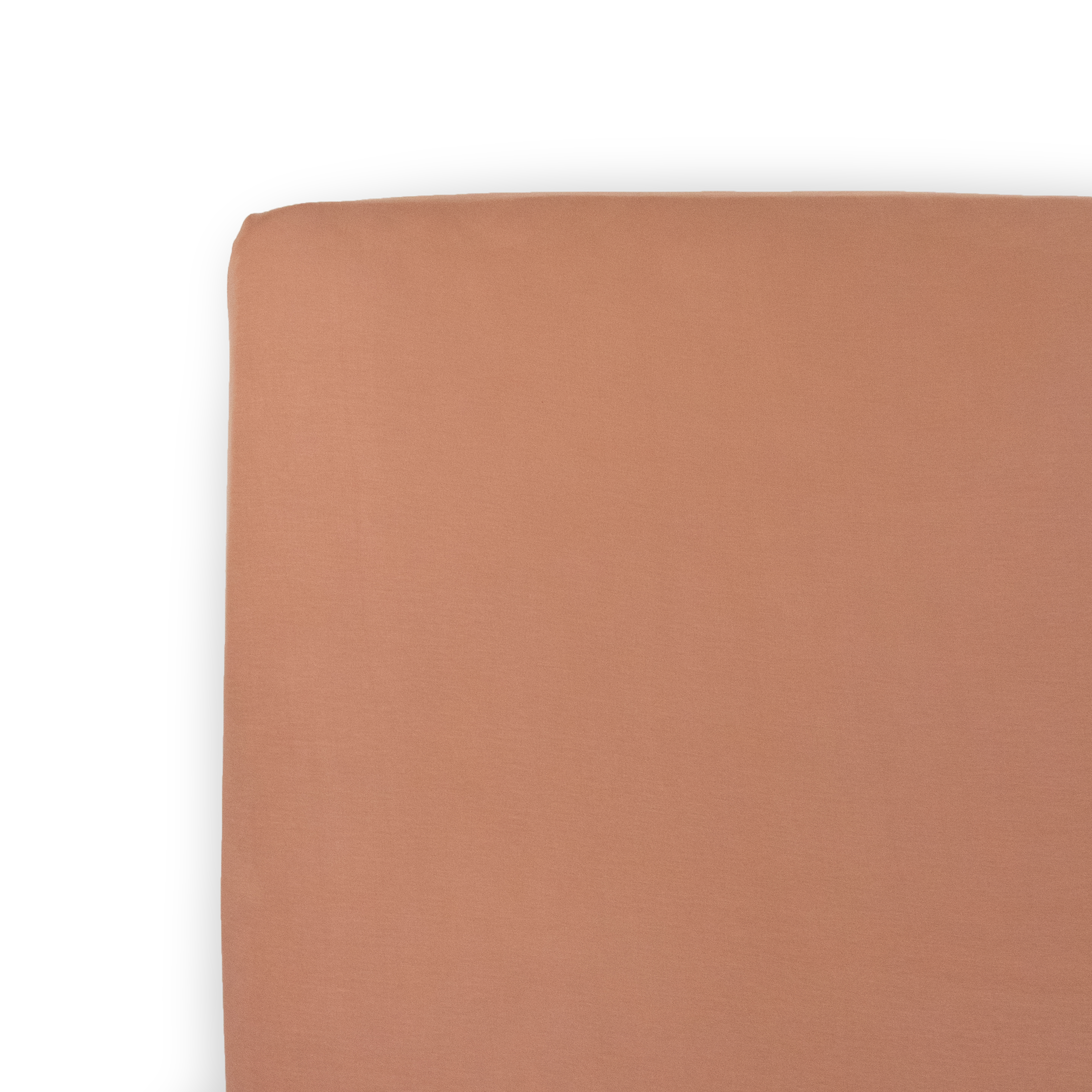 Stretch Knit Crib Sheet - Terracotta