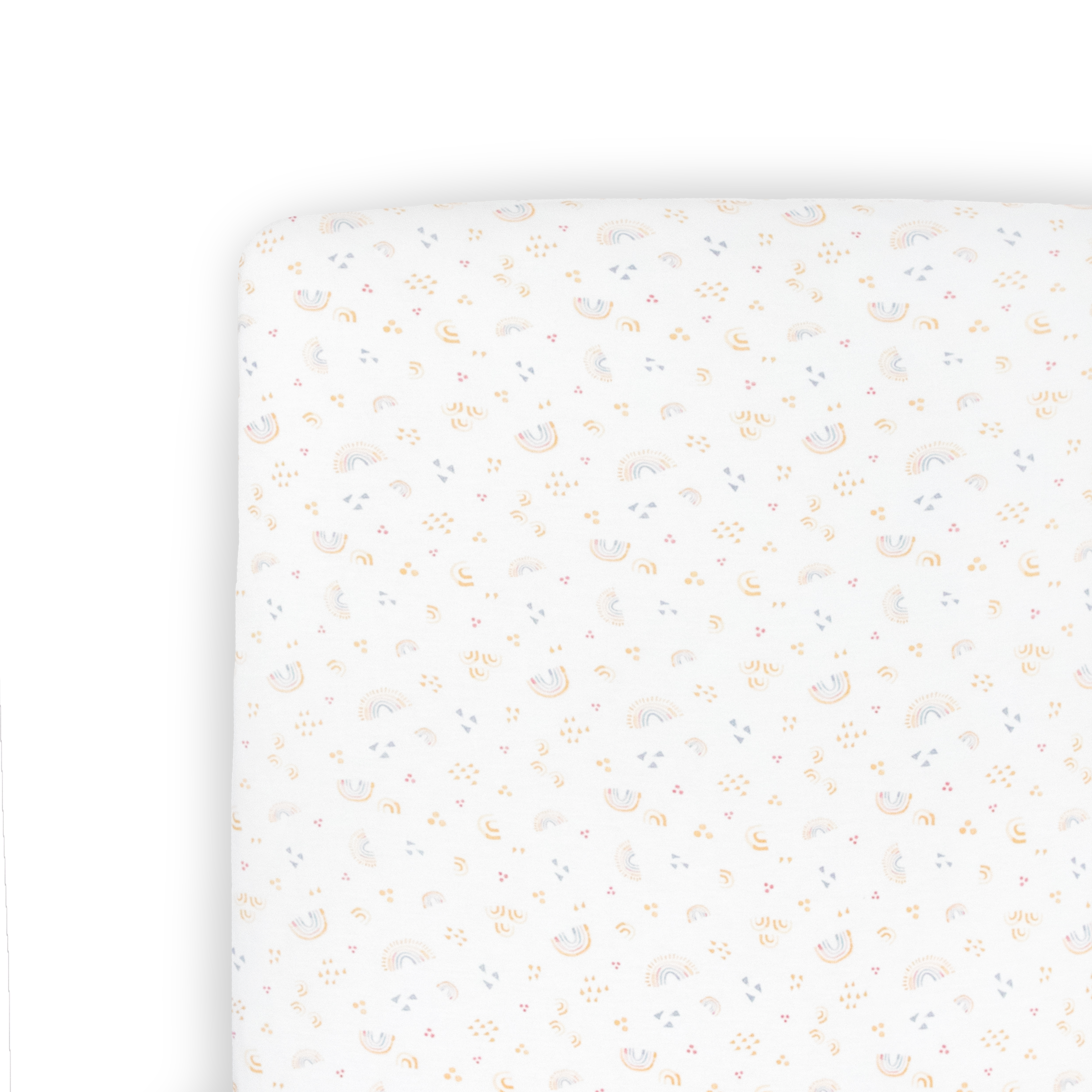 Stretch Knit Crib Sheet - Rainbows