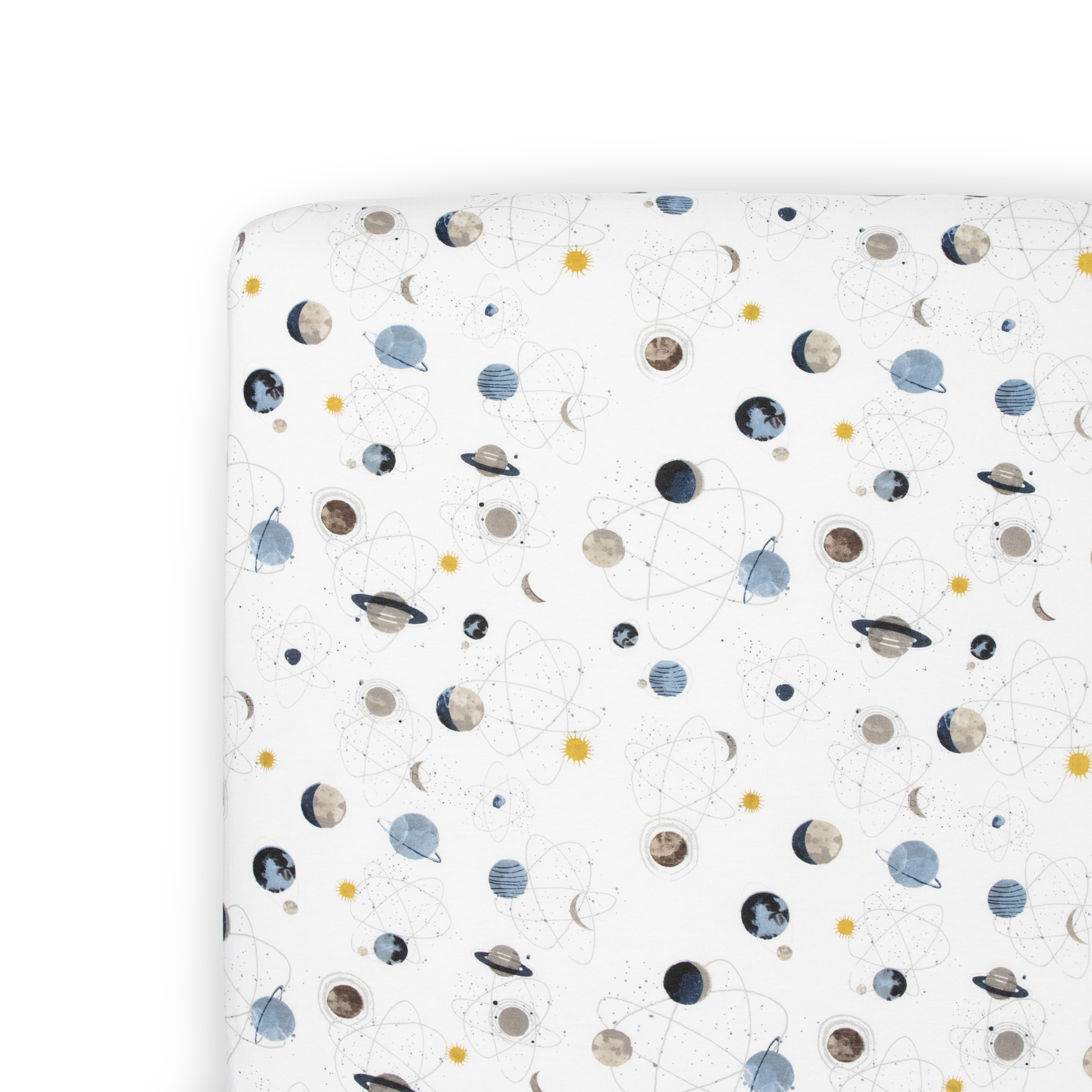 Stretch Knit Crib Sheet - Planets